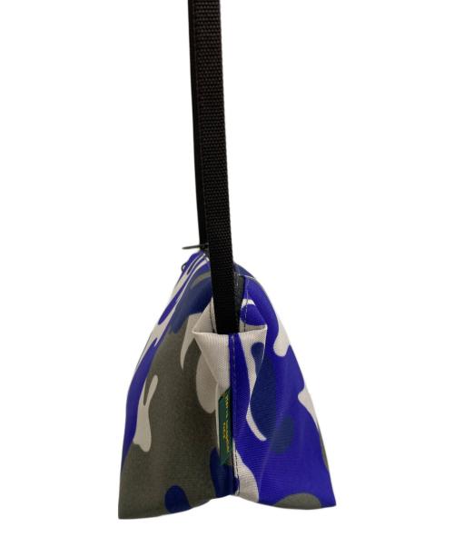 Herve Chapelier（エルベシャプリエ）Herve Chapelier (エルベシャプリエ) ナイロン舟型ショルダーバッグS ブルー×ベージュの古着・服飾アイテム