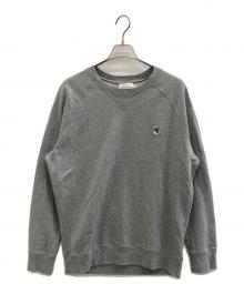 maison kitsune（メゾンキツネ）の古着「フォックス ヘッド パッチ クラシック スウェットシャツ」｜ライトグレー