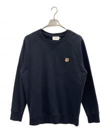 maison kitsune（メゾンキツネ）の古着「フォックスヘッド パッチ クラシック トレーナー」｜ブラック