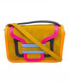 PIERRE HARDYピエールアルディ）の古着「アルファハンドバッグ」｜ブラウン×オレンジ