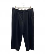 MONSIEUR by GIVENCHYムッシュ ジバンシイ）の古着「3タックスラックス」｜ブラック