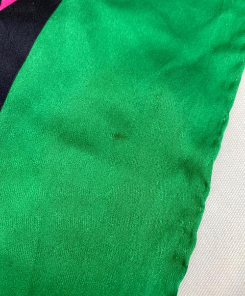 CHANEL（シャネル）CHANEL (シャネル) スカーフ ブラック×グリーンの古着・服飾アイテム