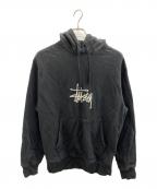 stussyステューシー）の古着「Pullover Hoodie」｜ブラック