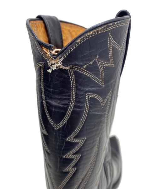 JUSTIN（ジャスティン）JUSTIN (ジャスティン) ウェスタンブーツ ブラック サイズ:27.5cmの古着・服飾アイテム