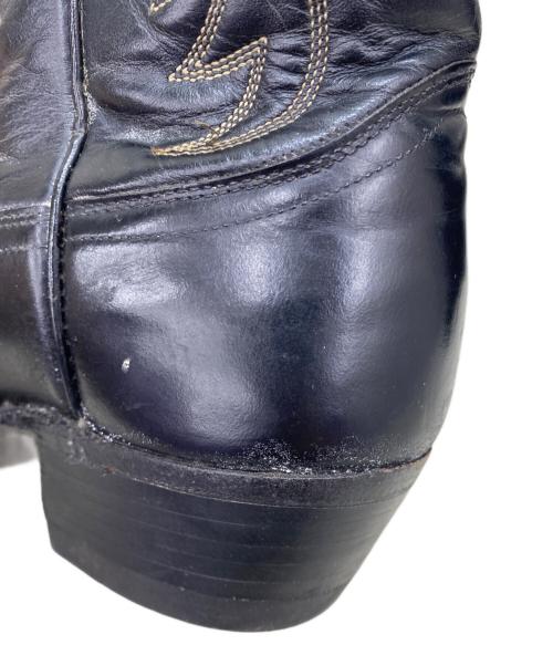 JUSTIN（ジャスティン）JUSTIN (ジャスティン) ウェスタンブーツ ブラック サイズ:27.5cmの古着・服飾アイテム