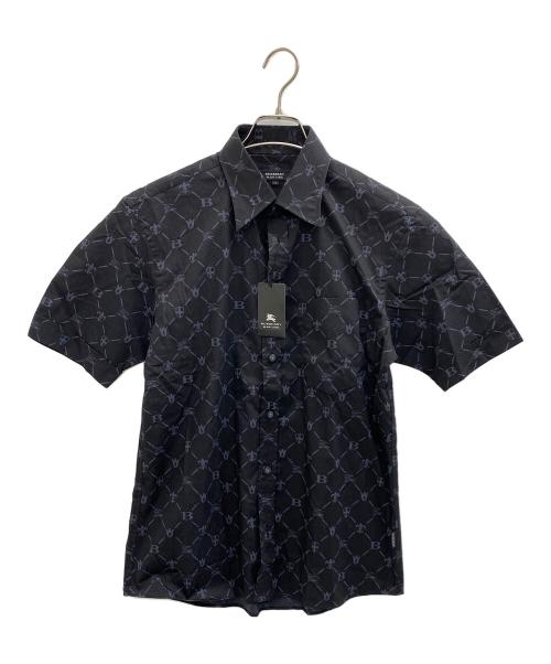 BURBERRY BLACK LABEL（バーバリーブラックレーベル）BURBERRY BLACK LABEL (バーバリーブラックレーベル) 半袖シャツ ブラック サイズ:2 未使用品の古着・服飾アイテム