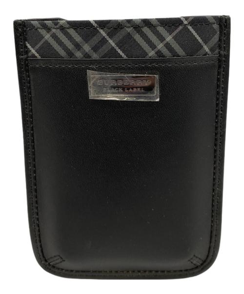 BURBERRY BLACK LABEL（バーバリーブラックレーベル）BURBERRY BLACK LABEL (バーバリーブラックレーベル) カードケース ブラックの古着・服飾アイテム