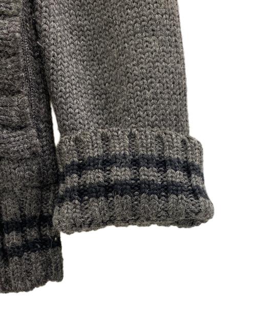 BURBERRY BLACK LABEL（バーバリーブラックレーベル）BURBERRY BLACK LABEL (バーバリーブラックレーベル) 中綿ニットジャケット グレー サイズ:Mの古着・服飾アイテム