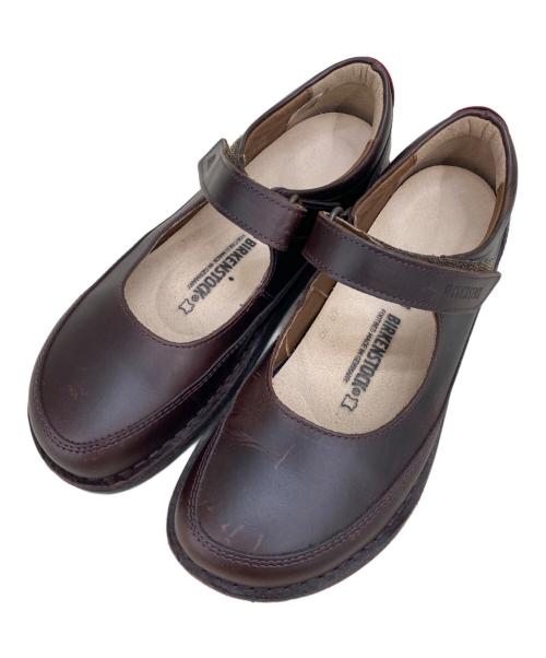 BIRKENSTOCK（ビルケンシュトック）BIRKENSTOCK (ビルケンシュトック) レザーストラップシューズ/JUNE ブラウン サイズ:23cmの古着・服飾アイテム