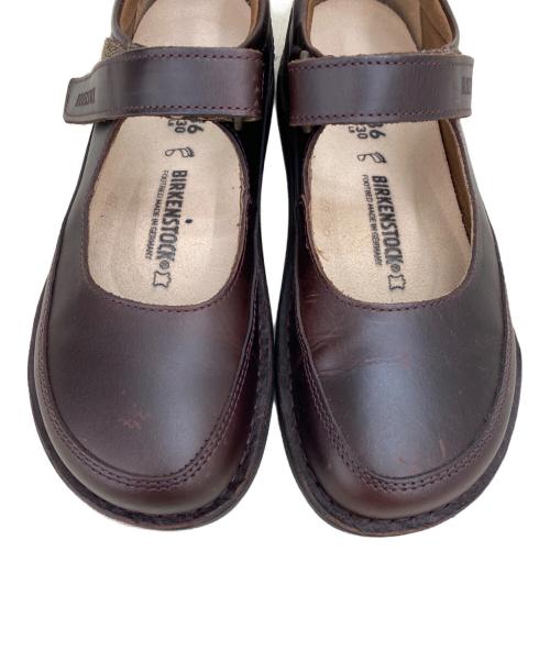 BIRKENSTOCK（ビルケンシュトック）BIRKENSTOCK (ビルケンシュトック) レザーストラップシューズ/JUNE ブラウン サイズ:23cmの古着・服飾アイテム