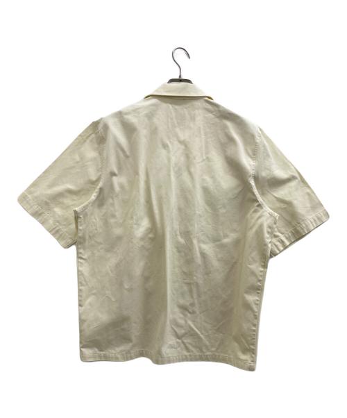 DIESEL（ディーゼル）DIESEL (ディーゼル) S-MAC-A SHIRT ホワイト×レッド サイズ:Lの古着・服飾アイテム