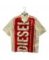 DIESEL（ディーゼル）の古着「S-MAC-A SHIRT」｜ホワイト×レッド