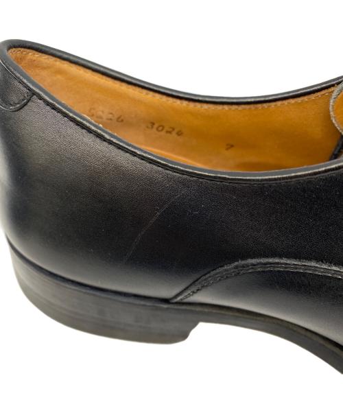 SHETLAND FOX（シェットランドフォックス）SHETLAND FOX (シェットランドフォックス) 内羽根ストレートチップシューズ ブラック サイズ:7の古着・服飾アイテム