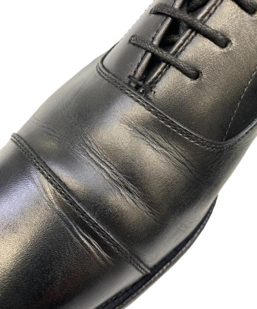 SHETLAND FOX（シェットランドフォックス）SHETLAND FOX (シェットランドフォックス) 内羽根ストレートチップシューズ ブラック サイズ:7の古着・服飾アイテム