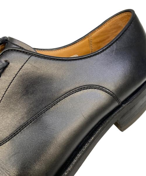 SHETLAND FOX（シェットランドフォックス）SHETLAND FOX (シェットランドフォックス) 内羽根ストレートチップシューズ ブラック サイズ:7の古着・服飾アイテム