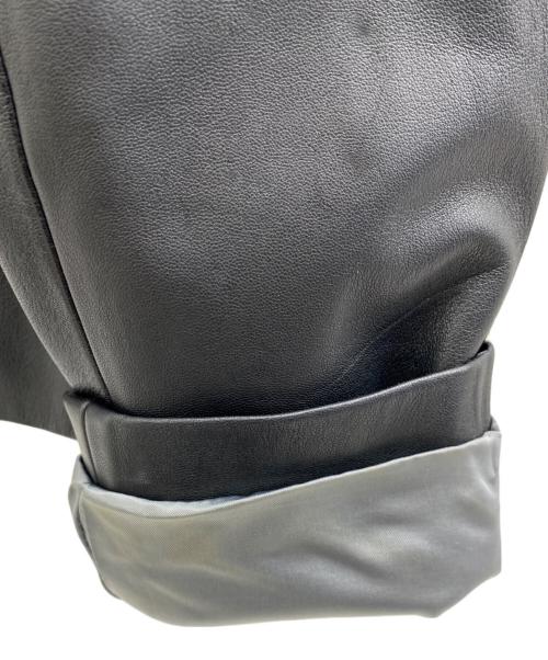 PINK HOUSE（ピンクハウス）PINK HOUSE (ピンクハウス) レザージャケット ブラック サイズ:Lの古着・服飾アイテム