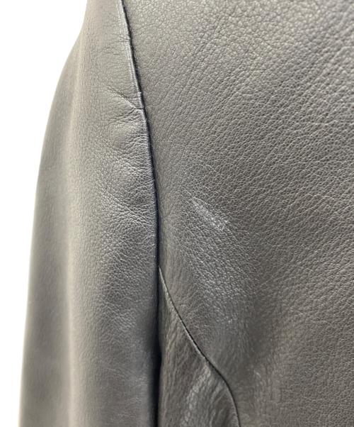 PINK HOUSE（ピンクハウス）PINK HOUSE (ピンクハウス) レザージャケット ブラック サイズ:Lの古着・服飾アイテム