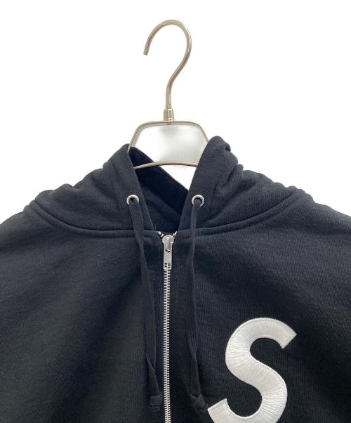 SUPREME（シュプリーム）SUPREME (シュプリーム) Sロゴ ジップアップ フードパーカー ブラック サイズ:Ｍの古着・服飾アイテム