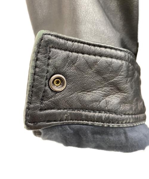 BLUE WORK（ブルーワーク）BLUE WORK (ブルーワーク) シングルライダースジャケット ブラック サイズ:Sの古着・服飾アイテム