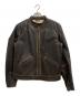 TOMORROW LAND（トゥモローランド）の古着「シングルライダースジャケット」｜ブラウン
