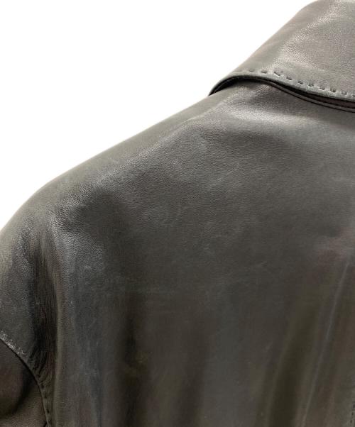 五大陸（ゴタイリク）五大陸 (ゴタイリク) レザーコート ブラック サイズ:40の古着・服飾アイテム