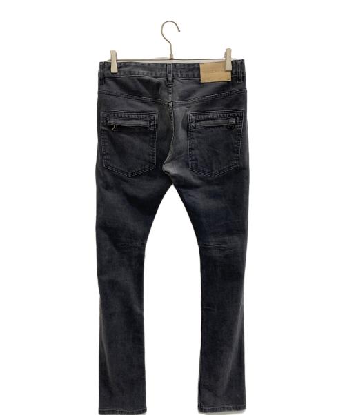 PIERRE BALMAIN（ピエール バルマン）PIERRE BALMAIN (ピエール バルマン) ダメージデニムパンツ ブラック サイズ:SIZE 73.5cm (W29)の古着・服飾アイテム