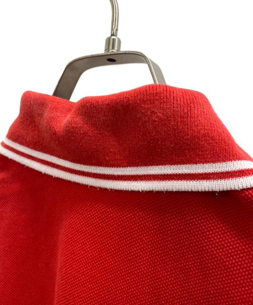 FRED PERRY（フレッドペリー）FRED PERRY (フレッドペリー) ポロシャツ レッド×ホワイト サイズ:Lの古着・服飾アイテム