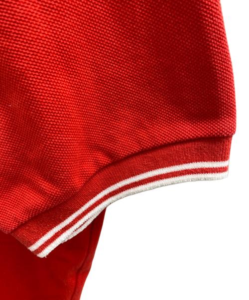 FRED PERRY（フレッドペリー）FRED PERRY (フレッドペリー) ポロシャツ レッド×ホワイト サイズ:Lの古着・服飾アイテム