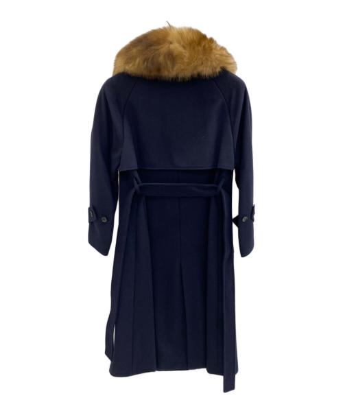 ANAYI（アナイ）ANAYI (アナイ) ウールメルトントレンチコート ネイビー サイズ:36の古着・服飾アイテム