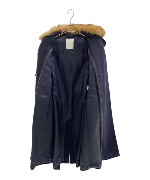 ANAYI（アナイ）ANAYI (アナイ) ウールメルトントレンチコート ネイビー サイズ:36の古着・服飾アイテム