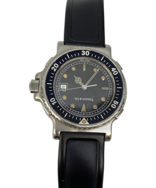 TIFFANY & Co.（ティファニー）TIFFANY & Co. (ティファニー) ダイバーズウォッチ ブラックの古着・服飾アイテム