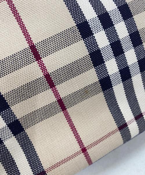 BURBERRY LONDON（バーバリーロンドン）BURBERRY LONDON (バーバリーロンドン) ハンドバッグ ベージュ×ブルーの古着・服飾アイテム
