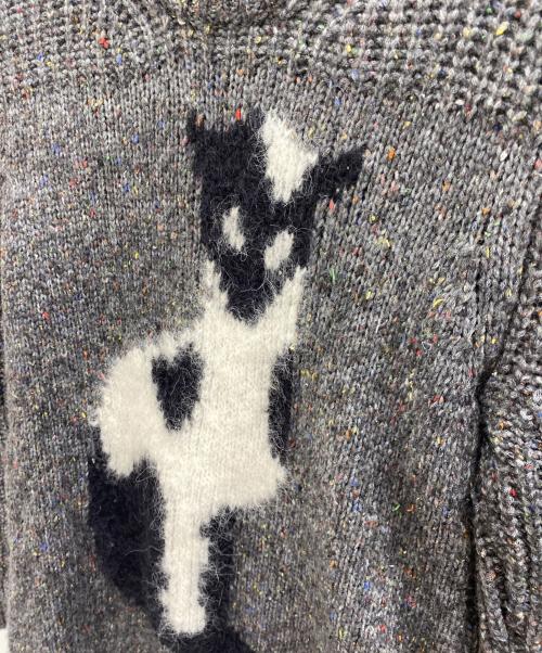 N°21（ヌメロヴェントゥーノ）N°21 (ヌメロヴェントゥーノ) 厚手ニット グレー サイズ:38の古着・服飾アイテム