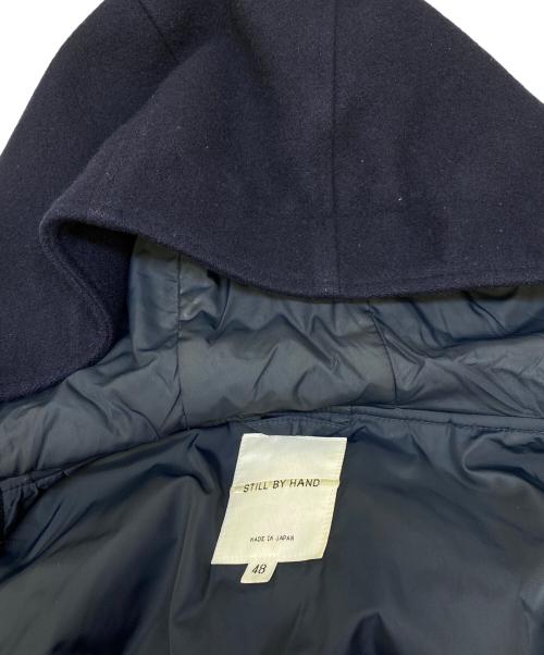 STILL BY HAND（スティルバイハンド）STILL BY HAND (スティルバイハンド) シンサレートメルトンフードコート ネイビー サイズ:48の古着・服飾アイテム