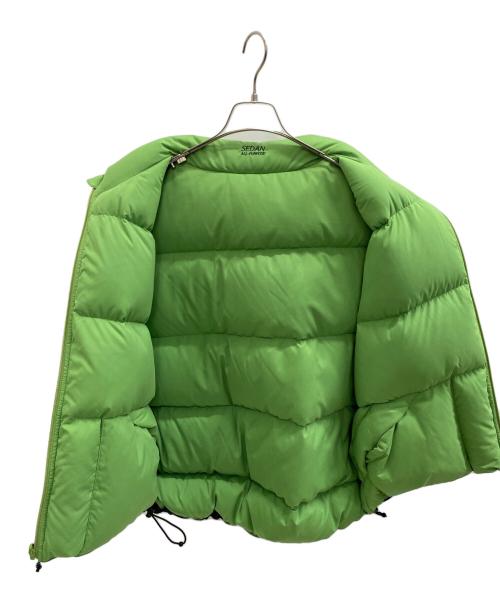 SEDAN ALL-PURPOSE（セダンオールパーパス）SEDAN ALL-PURPOSE (セダンオールパーパス) Reversible Down Vest ブラック×グリーン サイズ:ＸＬの古着・服飾アイテム