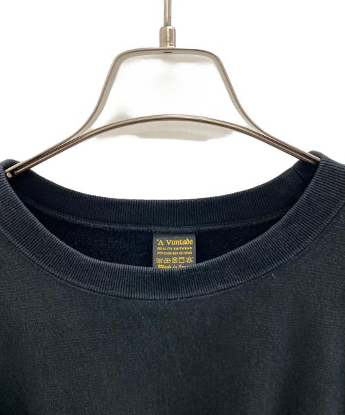 A VONTAGE（アボンタージ）A VONTAGE (アボンタージ) Reverse Crew Sweat ブラック サイズ:Ｍの古着・服飾アイテム