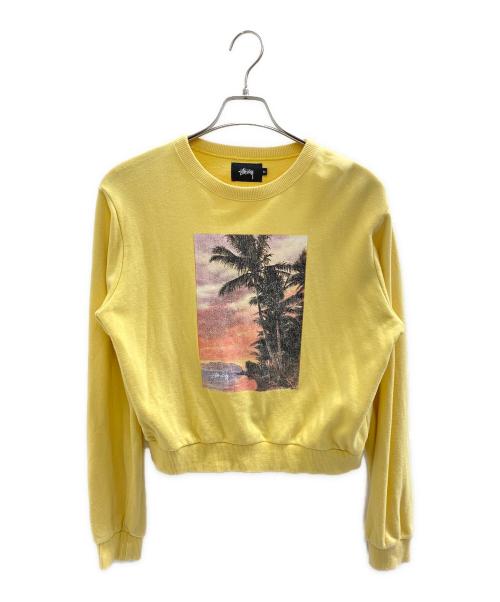 stussy（ステューシー）stussy (ステューシー) スウェット イエロー サイズ:Mの古着・服飾アイテム