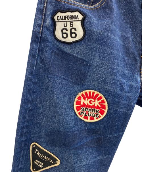 JUNYA WATANABE MAN（ジュンヤワタナベマン）JUNYA WATANABE MAN (ジュンヤワタナベマン) ワッペンデニムパンツ インディゴ サイズ:Ｍの古着・服飾アイテム