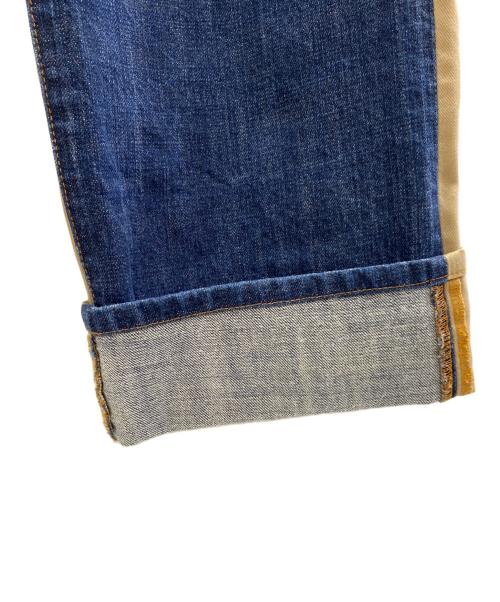 DAYTONA（デイトナ）DAYTONA (デイトナ) 切替デニムパンツ インディゴ×ベージュ サイズ:W34の古着・服飾アイテム