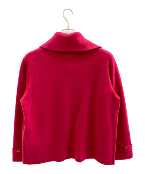 studio picone（スタジオ ピッコーネ）STUDIO PICONE (スタジオ ピッコーネ) ウール混刺繍襟ジャケット ショッキングピンク サイズ:SIZE 40の古着・服飾アイテム