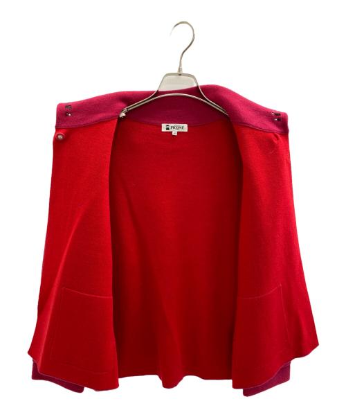 studio picone（スタジオ ピッコーネ）STUDIO PICONE (スタジオ ピッコーネ) ウール混刺繍襟ジャケット ショッキングピンク サイズ:SIZE 40の古着・服飾アイテム