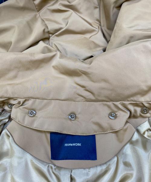 FRAMeWORK（フレームワーク）FRAMeWORK (フレームワーク) ダウンコート ベージュ サイズ:36の古着・服飾アイテム