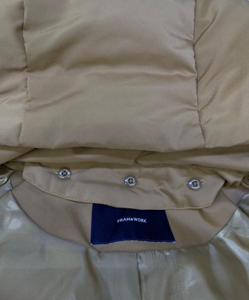FRAMeWORK（フレームワーク）FRAMeWORK (フレームワーク) ダウンコート ベージュ サイズ:36の古着・服飾アイテム