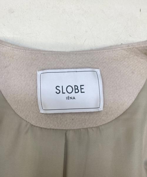 SLOBE IENA（スローブ イエナ）SLOBE IENA (スローブ イエナ) ウールダブルクロスクルーネックコクーンコート ピンク サイズ:38の古着・服飾アイテム