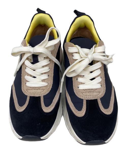 TORY BURCH（トリーバーチ）TORY BURCH (トリーバーチ) GOOD LUCK TRAINER ブラック×ベージュ サイズ:6 1/2Mの古着・服飾アイテム