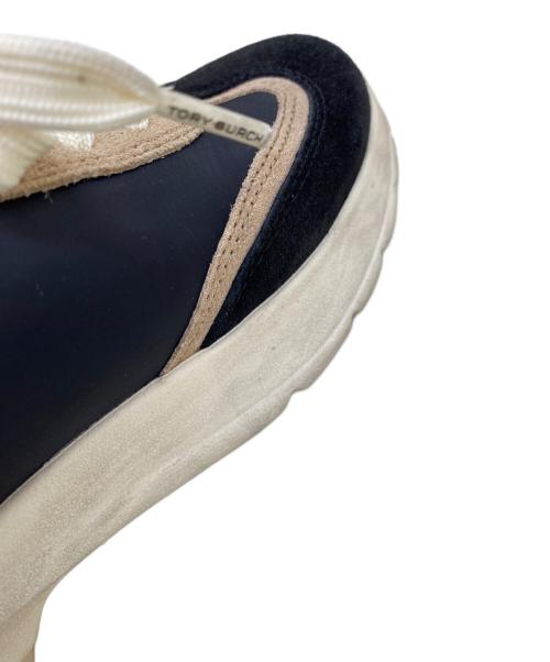 TORY BURCH（トリーバーチ）TORY BURCH (トリーバーチ) GOOD LUCK TRAINER ブラック×ベージュ サイズ:6 1/2Mの古着・服飾アイテム