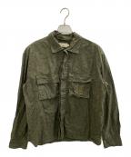 maison kitsuneメゾンキツネ）の古着「シャツブルゾン」｜グリーン