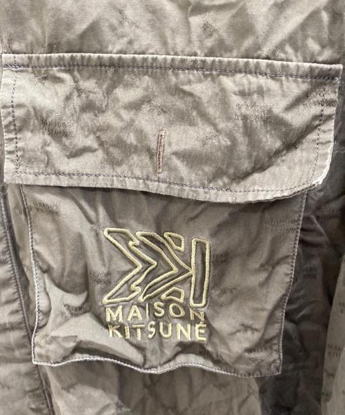 maison kitsune（メゾンキツネ）MAISON KITSUNE (メゾンキツネ) シャツブルゾン グリーン サイズ:Lの古着・服飾アイテム
