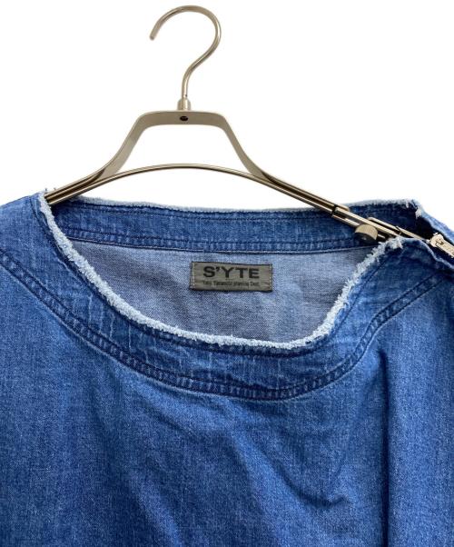 s'yte（サイト）s'yte (サイト) 8OZ DENIM OPEN-SHOULDER SHIRT ブルー サイズ:3の古着・服飾アイテム