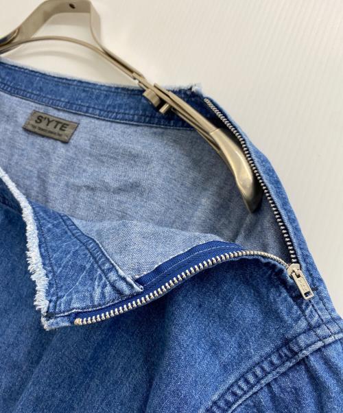 s'yte（サイト）s'yte (サイト) 8OZ DENIM OPEN-SHOULDER SHIRT ブルー サイズ:3の古着・服飾アイテム